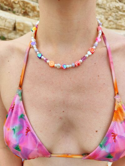 Peachy Party Necklace