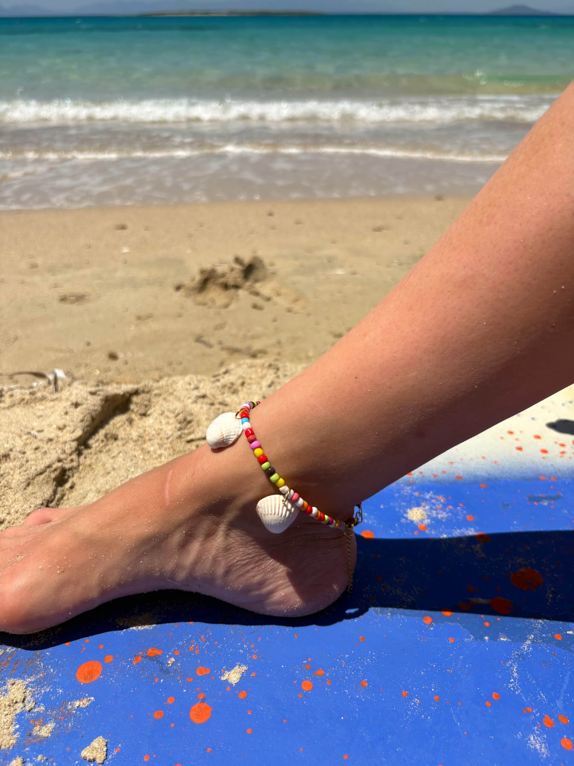anklet with shells