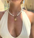 necklace with mother of pearl starfish