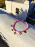 Handmade Necklace with pearl pink chips