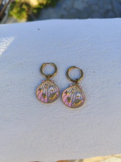 Oyster Moon Earrings